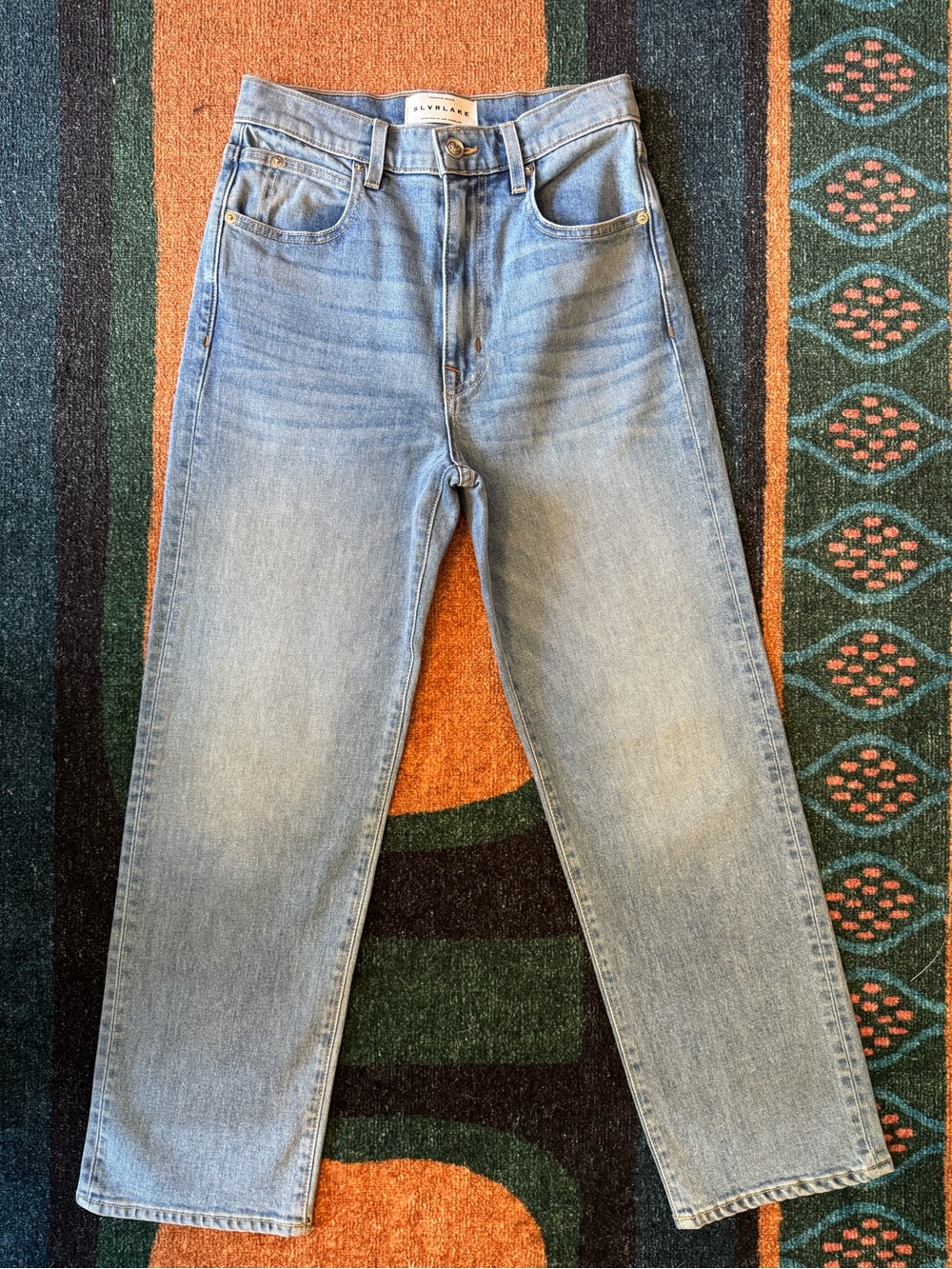 SLVRLAKE London Crop Light Blue High-Rise Jeans